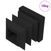 vidaXL End Caps 10909 pcs Black 15 x 15 x 15 mm PP