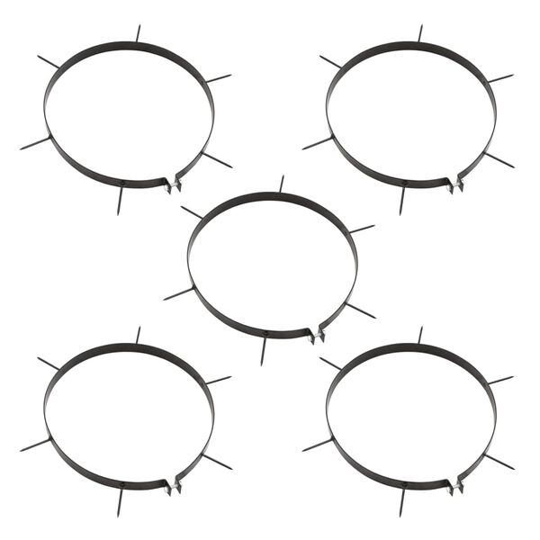 vidaXL Garden Lawn Roller Pull with Aerator Clamps Black 63 L Iron