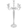 vidaXL Candle Holder Silver 39 x 39 x 60 cm Aluminium
