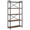 vidaXL Bookshelf 80 x 30 x 155 cm Engineered Wood Smoked Oak