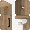 vidaXL Wall-Mounted Cabinet 2 pcs Artisan Oak 69.5 x 34 x 90 cm