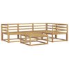 vidaXL Outdoor Sofa Set 5 pcs White 79 x 79 x 37 cm Solid Acacia Wood