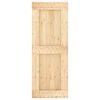 vidaXL Door NARVIK Natural 80 x 210 cm Solid Pine Wood