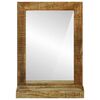 vidaXL Bathroom Mirror Brown 50 x 22 x 70 cm Solid Mango Wood
