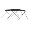 vidaXL 3-bow Bimini Top Black 183x140x137 cm