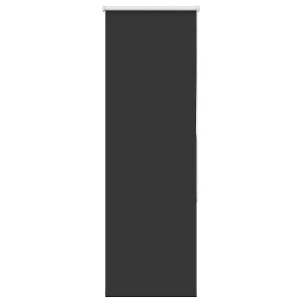 vidaXL Roller Blind Blackout Black 55x175 cm Fabric Width 50.7 cm Polyester