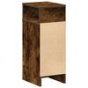 vidaXL Bedside Cabinet with Drawer Smoked Oak 25x31x66 cm