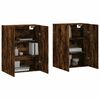 vidaXL Wall Mounted Cabinets 2 pcs Smoked Oak 69.5x34x90 cm