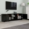 vidaXL TV Cabinet High Gloss Black 120x30x37.5 cm Engineered Wood