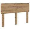 vidaXL Bed Frame Artisian Oak 140 x 190 cm Solid Pine Wood