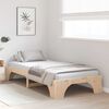 vidaXL Bed Frame Natural 100 x 200 cm Solid Pine Wood