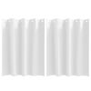 vidaXL Blackout Curtains with Rings 2 pcs Pure White 140 x 140 cm
