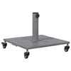 vidaXL Parasol Base Dark Grey Wood Look 45 x 45 x 31.5 cm