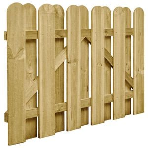 vidaXL Garden Gate 100 x 75 cm Solid Pine Wood Green