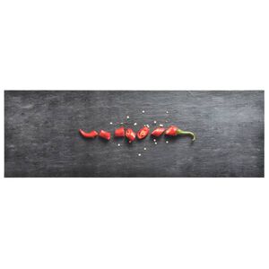 vidaXL Kitchen Carpet | Grey | Polyamide, Latex | 300 x 60 cm | Non-slip