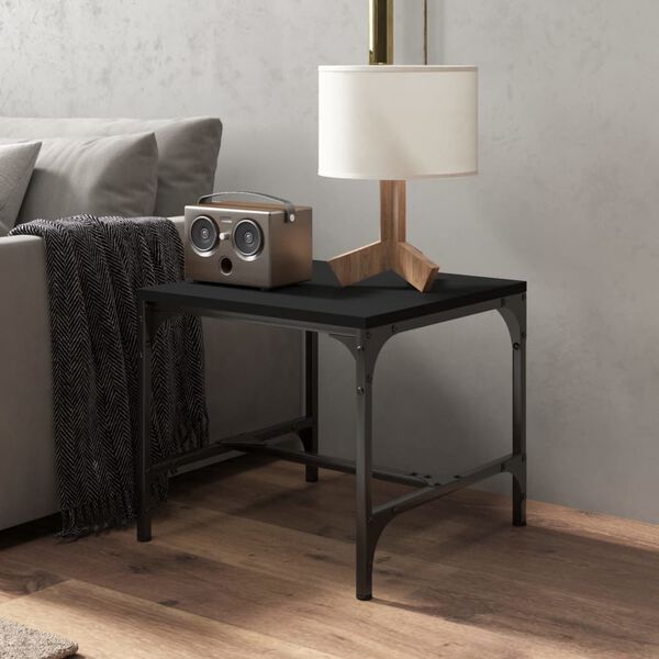 vidaXL Coffee Table Black 50x50x35 cm Engineered Wood