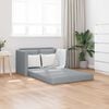 vidaXL Folding Sofa Bed Light Grey 112 x 60 x 55 cm Fabric
