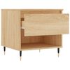 vidaXL Coffee Tables 2 pcs Sonoma Oak 50x46x50 cm Engineered Wood