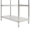 vidaXL 4-Tier Kitchen Shelf 100x50x155 cm Stainless Steel