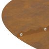 vidaXL suitable for Flat Tree Ring Brown &Oslash;90 / 120 cm Weathering steel