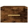 vidaXL Wall-mounted Bedside Cabinet Smoked Oak 35x35x20 cm