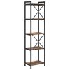 vidaXL Bookshelf Smoked Oak 40 x 30 x 155 cm Engineered Wood