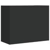 vidaXL Wall Cabinet Black 75x35x60 cm Engineered Wood