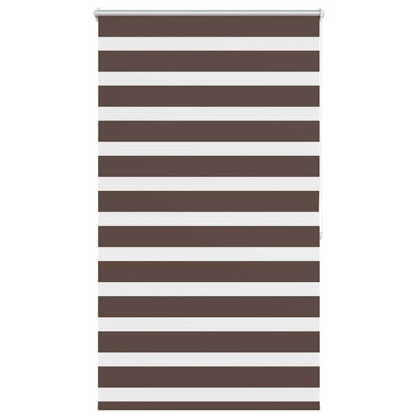 vidaXL Zebra blind 100.9x175 cm Fabric Width 96.7 cm coffee