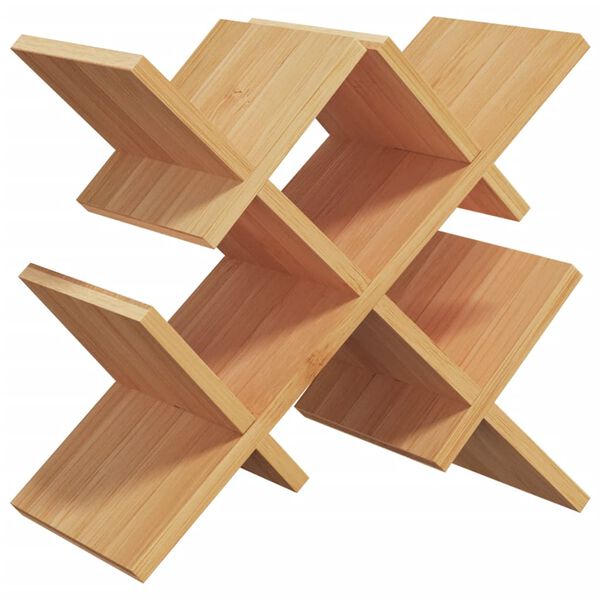 vidaXL Wine Rack for 5 Bottles 41x15x25 cm Bamboo
