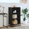 vidaXL Book Cabinet Black 60x35x107.5 cm Engineered Wood