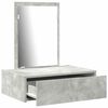 vidaXL Dressing Table with Drawer Grey 60 x 40 x 70 cm Engineered Wood