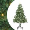 vidaXL Christmas Tree with 300 LEDs with Stand Green 210 cm PVC