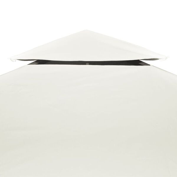 vidaXL Gazebo Cover Canopy Replacement 310 g / m&sup2; Cream White 3 x 3 m
