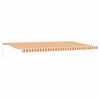 vidaXL Retractable Awning Manual Yellow and Orange 600 x 300 cm