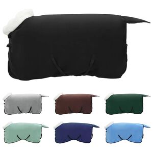 vidaXL Horse Blanket Black 115 cm Polar fleece