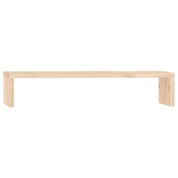 vidaXL Monitor Stand 50x27x10 cm Solid Wood Pine
