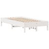 vidaXL Bed Frame without Mattress White 100x200 cm Solid Wood Pine
