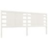 vidaXL Headboard White 126x4x100 cm Solid Wood Pine
