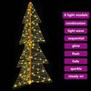 vidaXL Christmas Tree with 160 LEDs Warm White 150 cm PET