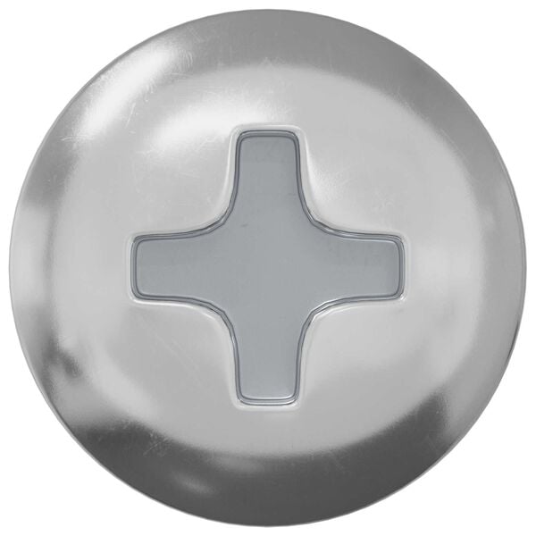 vidaXL Wood Screw 2 pcs Silver &Oslash; 8.6 x 31 mm Iron