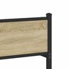 vidaXL Metal Bed Frame without Mattress Sonoma Oak 120x200 cm