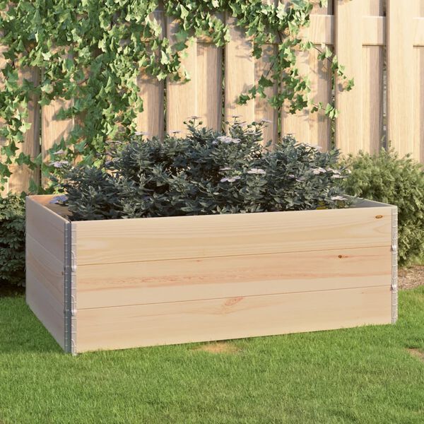 vidaXL Raised Beds 3 pcs 100x150 cm Solid Pine Wood (310059)