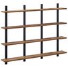 vidaXL Wall Shelf Old Wood 102 x 13.5 x 80 cm Engineered Wood