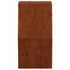 vidaXL Wall Planters 2 pcs Rusty Corten Steel 46x10x40 cm