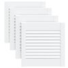 vidaXL Cabinet Doors Louvred Design 4 pcs White 39.5x39.4 cm Solid Wood Pine