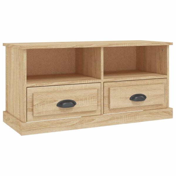 vidaXL TV Cabinet Sonoma Oak 93x35.5x45 cm Engineered Wood