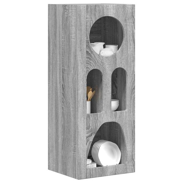 vidaXL Sideboard Grey Sonoma 40 x 35 x 100.5 cm Engineered Wood