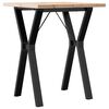 vidaXL Dining Table Y-Frame 60x60x75.5 cm Solid Wood Pine and Steel