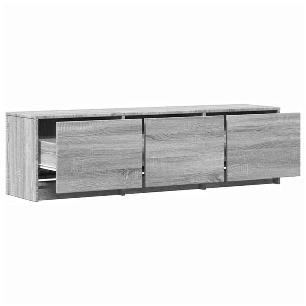 vidaXL TV Cabinet Grey Sonoma 140 x 34 x 40 cm Engineered Wood