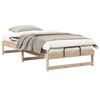 vidaXL Bed Frame Brown 100 x 200 cm Solid Pine Wood